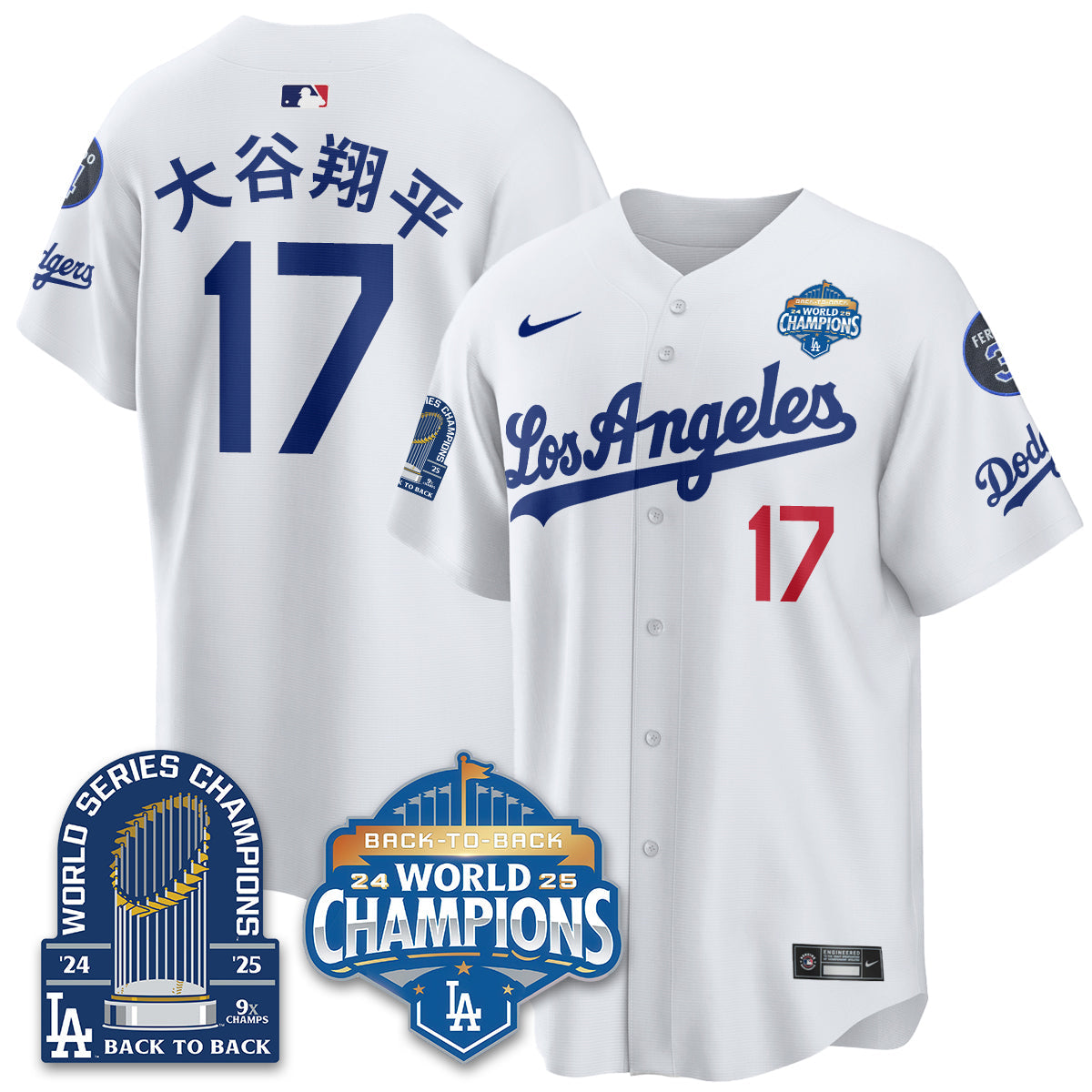 LAD 2026 Baseball Jersey – 9X Champions Commemorative Edition – All Stitched