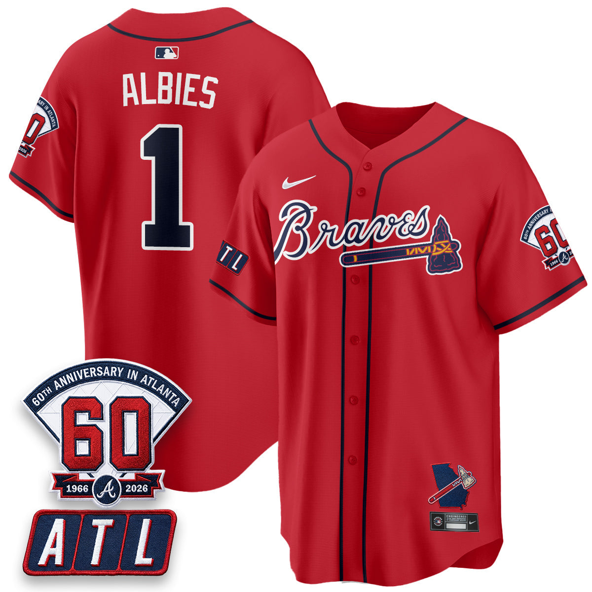 ATL 2026 60th Anniversary Baseball Jersey – Vapor Limited All Stitched