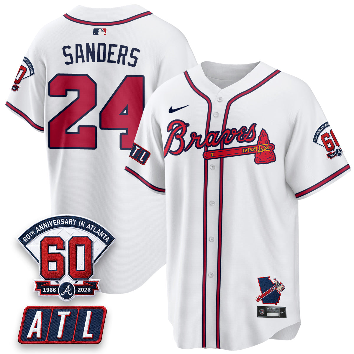 ATL 2026 60th Anniversary Baseball Jersey – Vapor Limited All Stitched