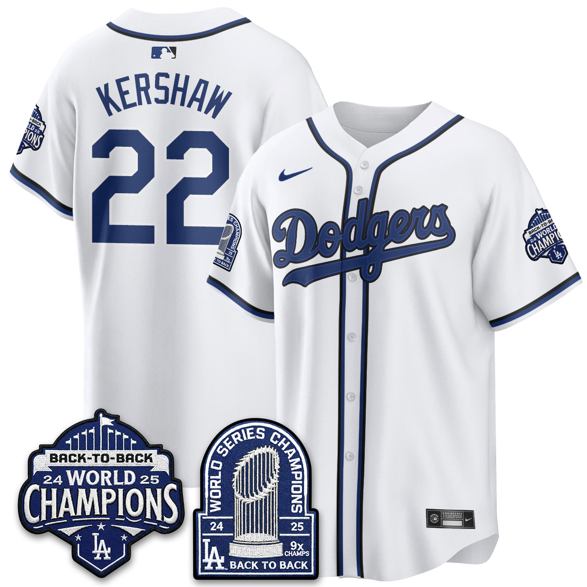 LAD 2026 Baseball Jersey – B2B Champions Style – All Stitched