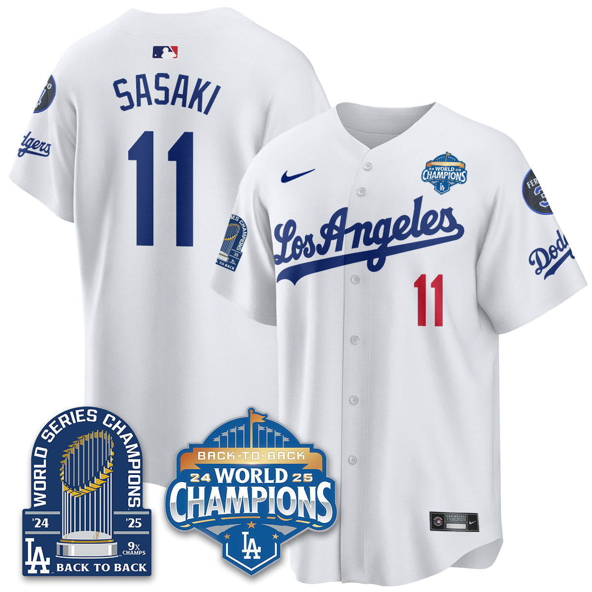 LAD 2026 Baseball Jersey – 9X Champions Commemorative Edition – All Stitched
