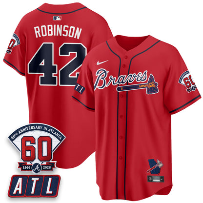 ATL 2026 60th Anniversary Baseball Jersey – Vapor Limited All Stitched