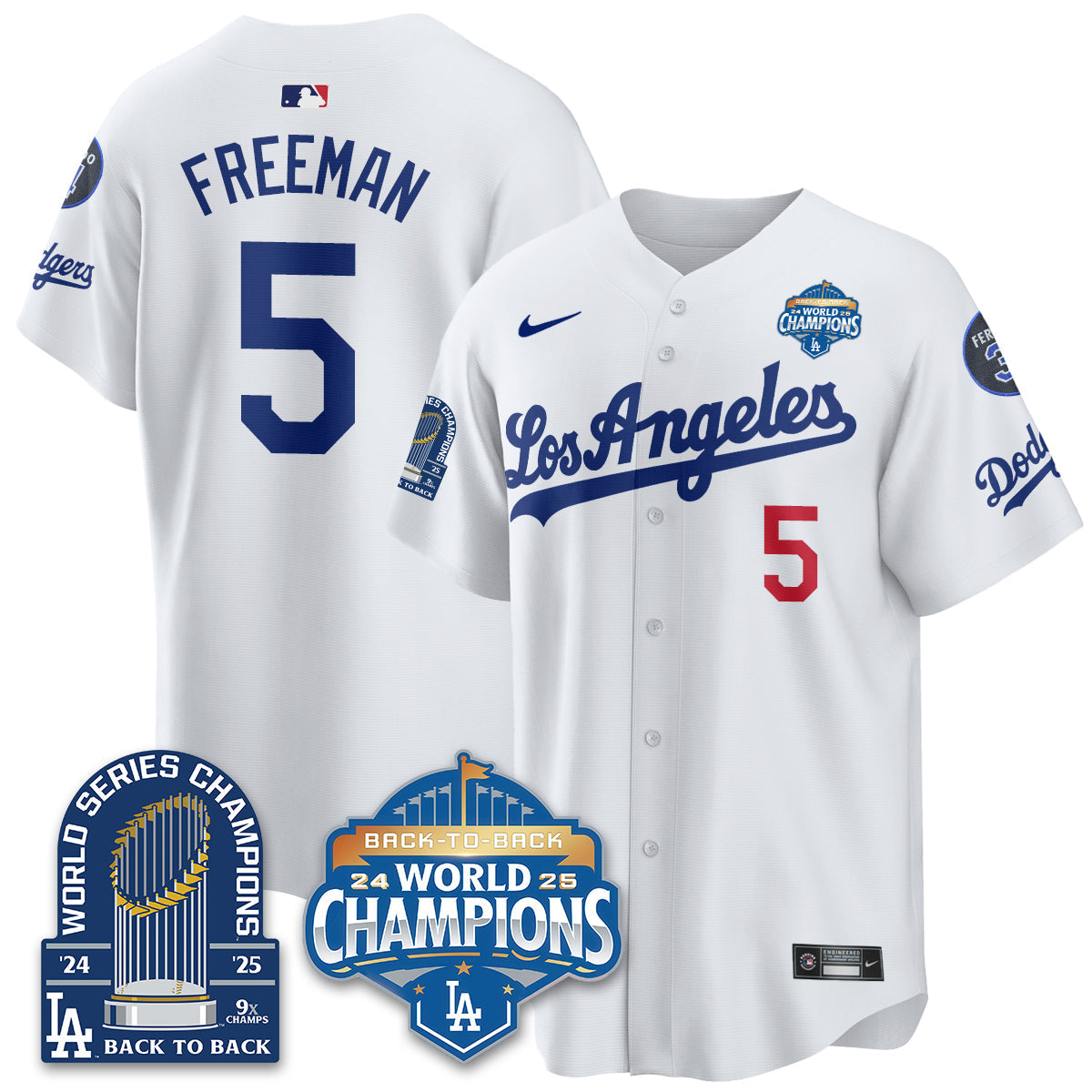 LAD 2026 Baseball Jersey – 9X Champions Commemorative Edition – All Stitched