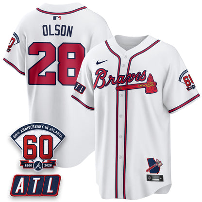 ATL 2026 60th Anniversary Baseball Jersey – Vapor Limited All Stitched