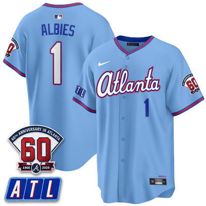 ATL 2026 60th Anniversary Baseball Jersey – Vapor Limited All Stitched