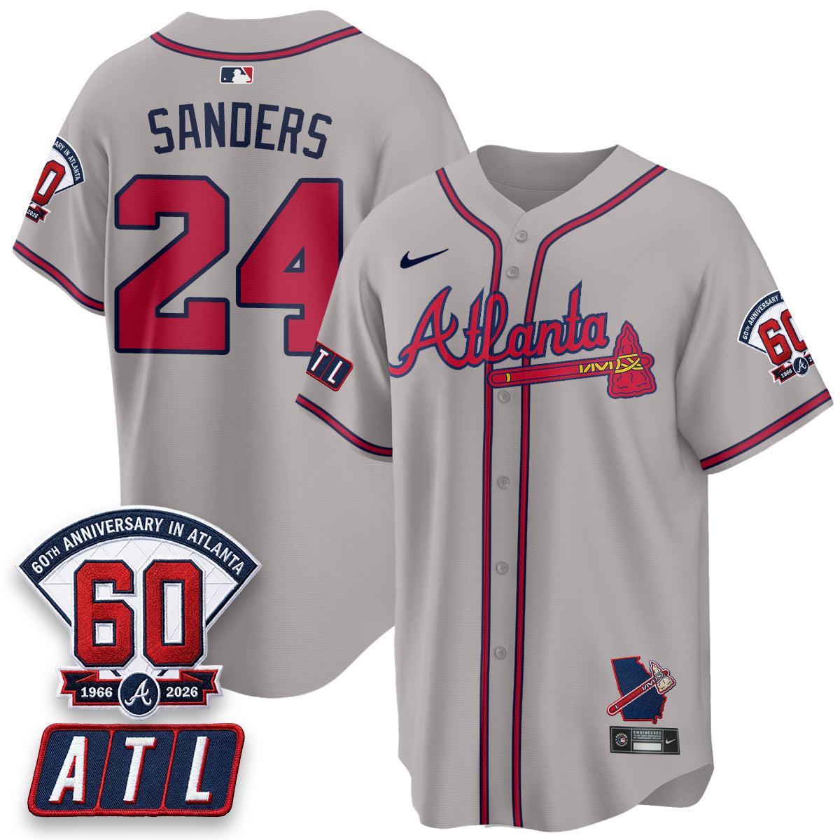 ATL 2026 60th Anniversary Baseball Jersey – Vapor Limited All Stitched