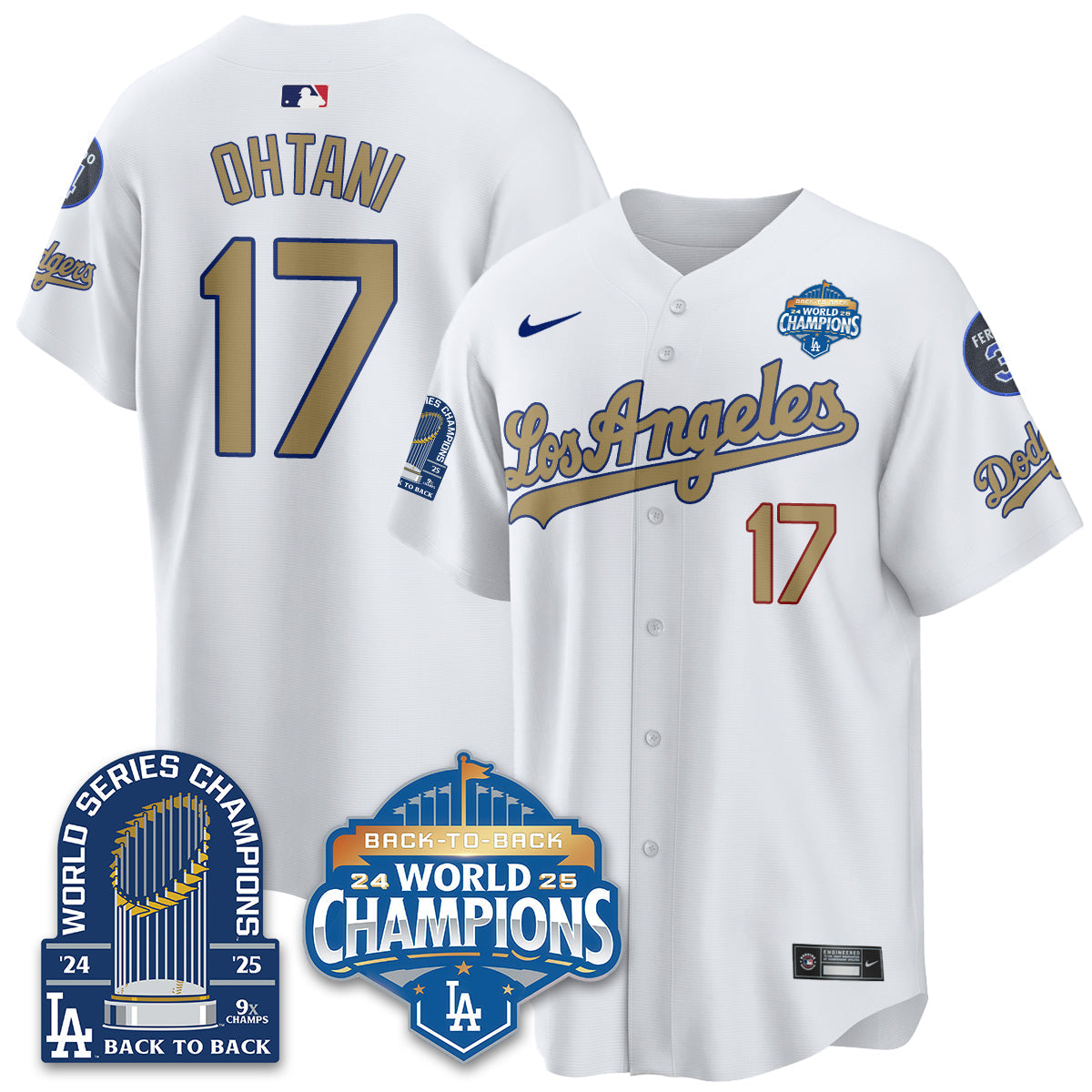 LAD 2026 Baseball Jersey – 9X Champions Commemorative Edition – All Stitched