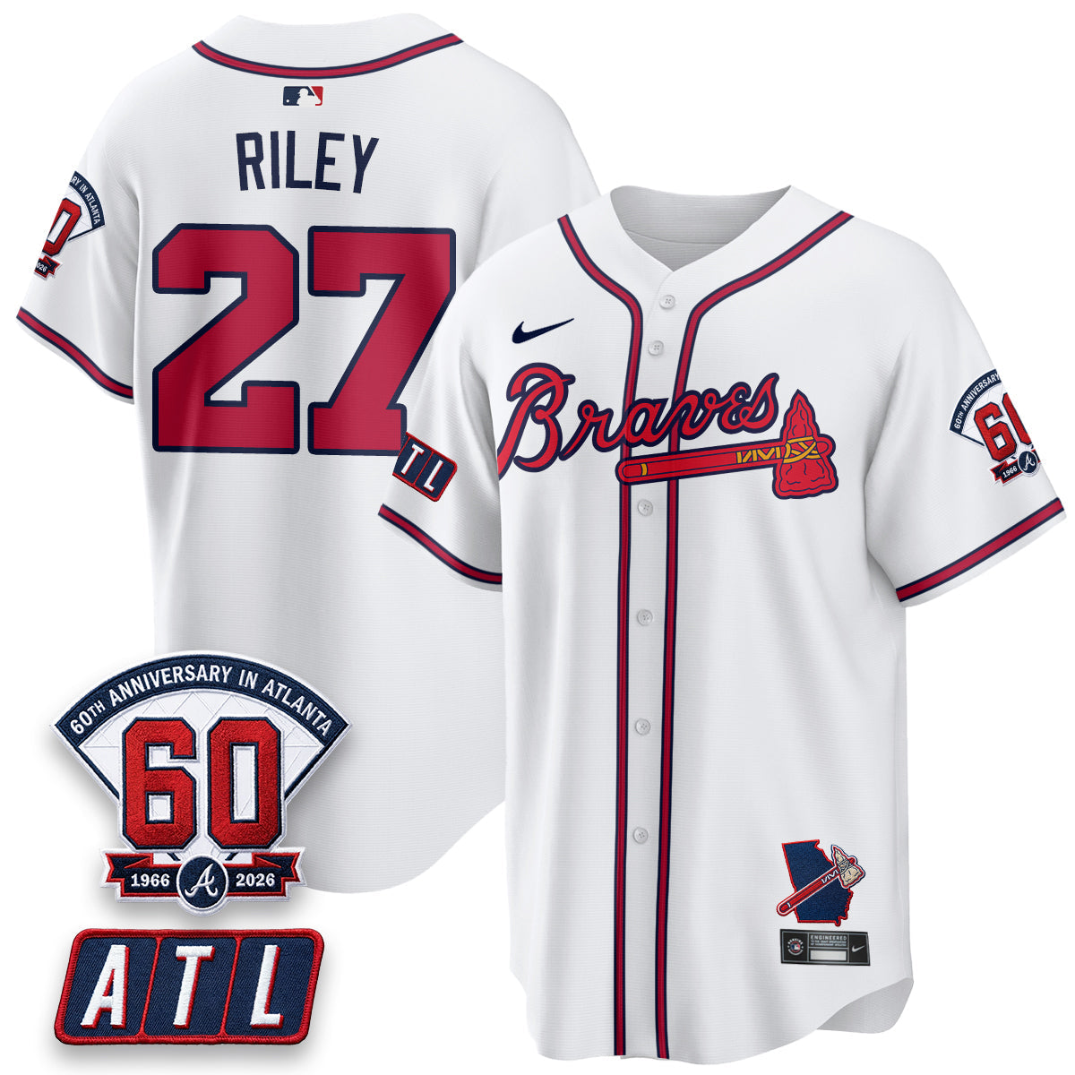 ATL 2026 60th Anniversary Baseball Jersey – Vapor Limited All Stitched