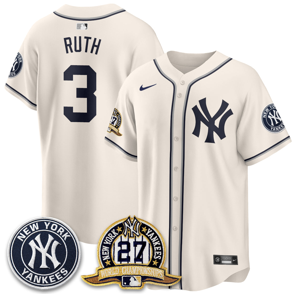 NYY 2026 Baseball Jersey – Championship Edition – All Stitched
