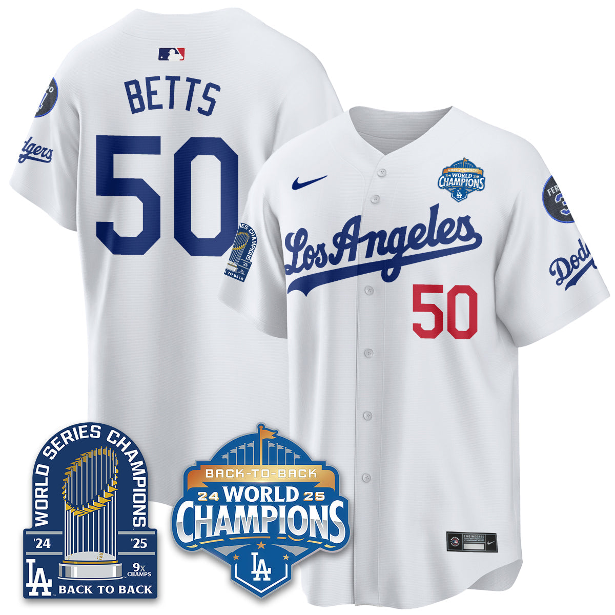 LAD 2026 Baseball Jersey – 9X Champions Commemorative Edition – All Stitched