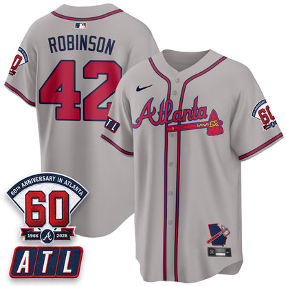 ATL 2026 60th Anniversary Baseball Jersey – Vapor Limited All Stitched