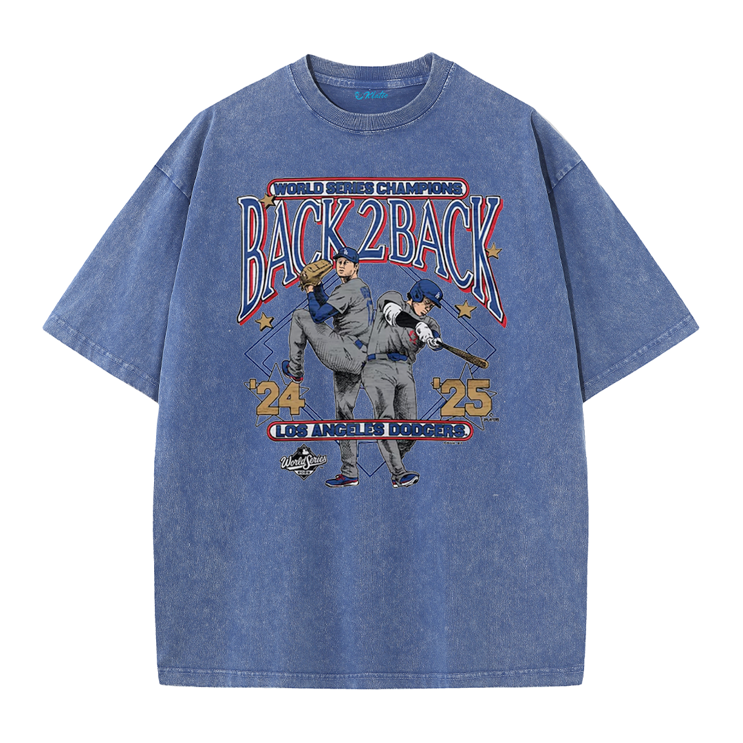 Dynasty Champions Retro Graphic Tee – Vintage Washed Heavy Cotton T-Shirt