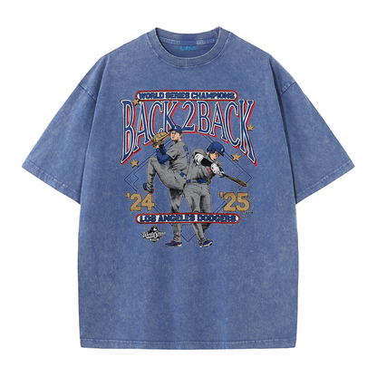 Dynasty Champions Retro Graphic Tee – Vintage Washed Heavy Cotton T-Shirt