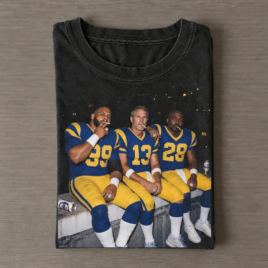 Donald99 & Warner13 & Faulk28 Rams Football T-shirt