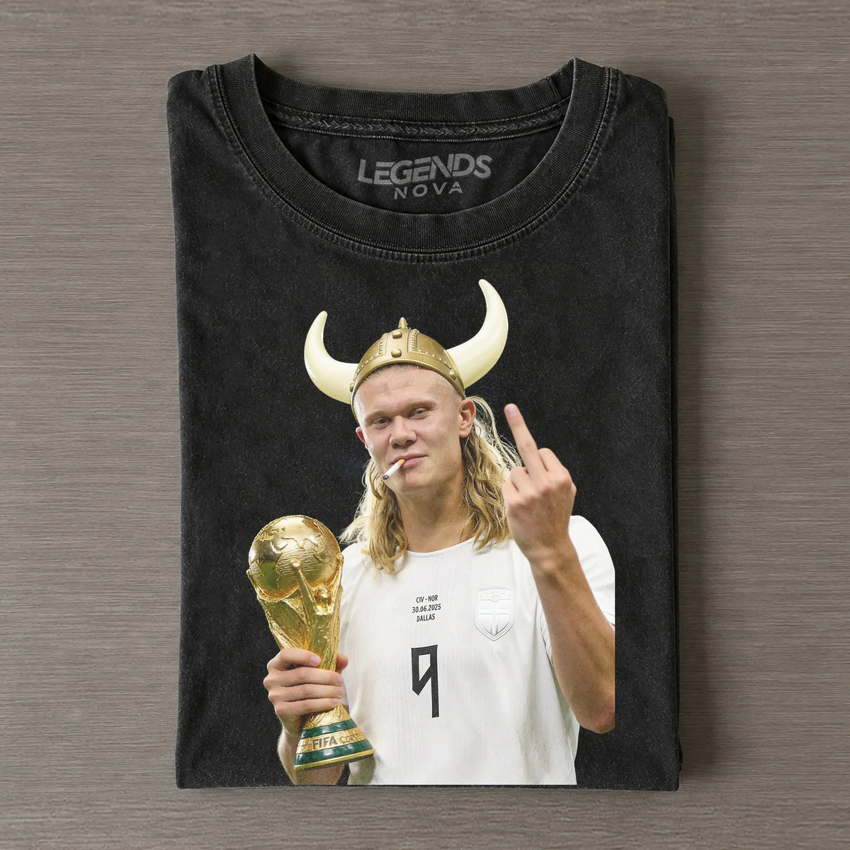 EH Viking Horn Helmet World Cup Champion Graphic Tee