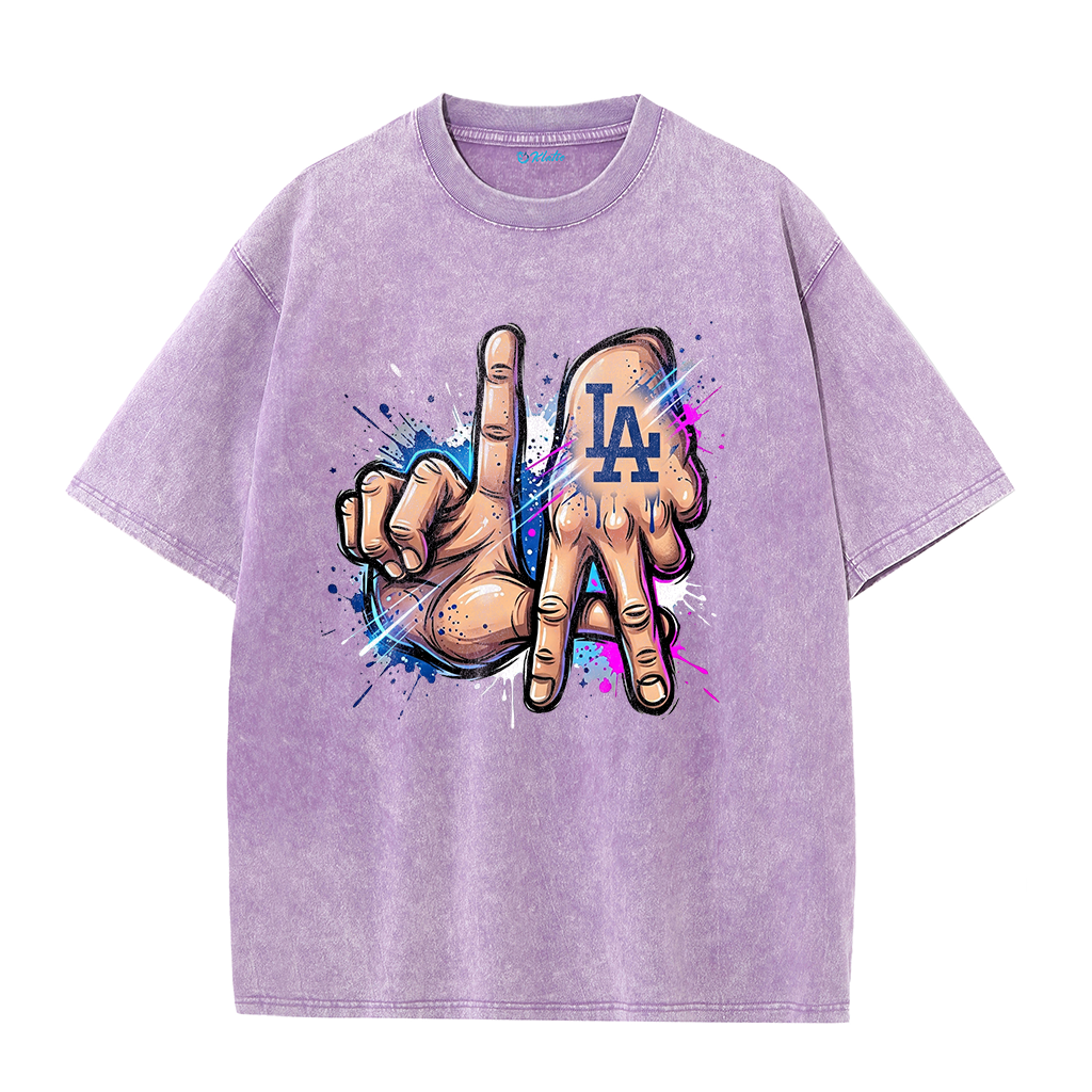 LA Gesture Graffiti Style Graphic T-Shirt