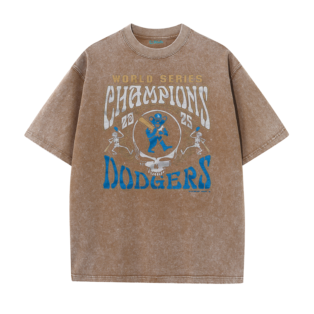 Los Angeles Skull Baseball Graphic Streetwear T-Shirt