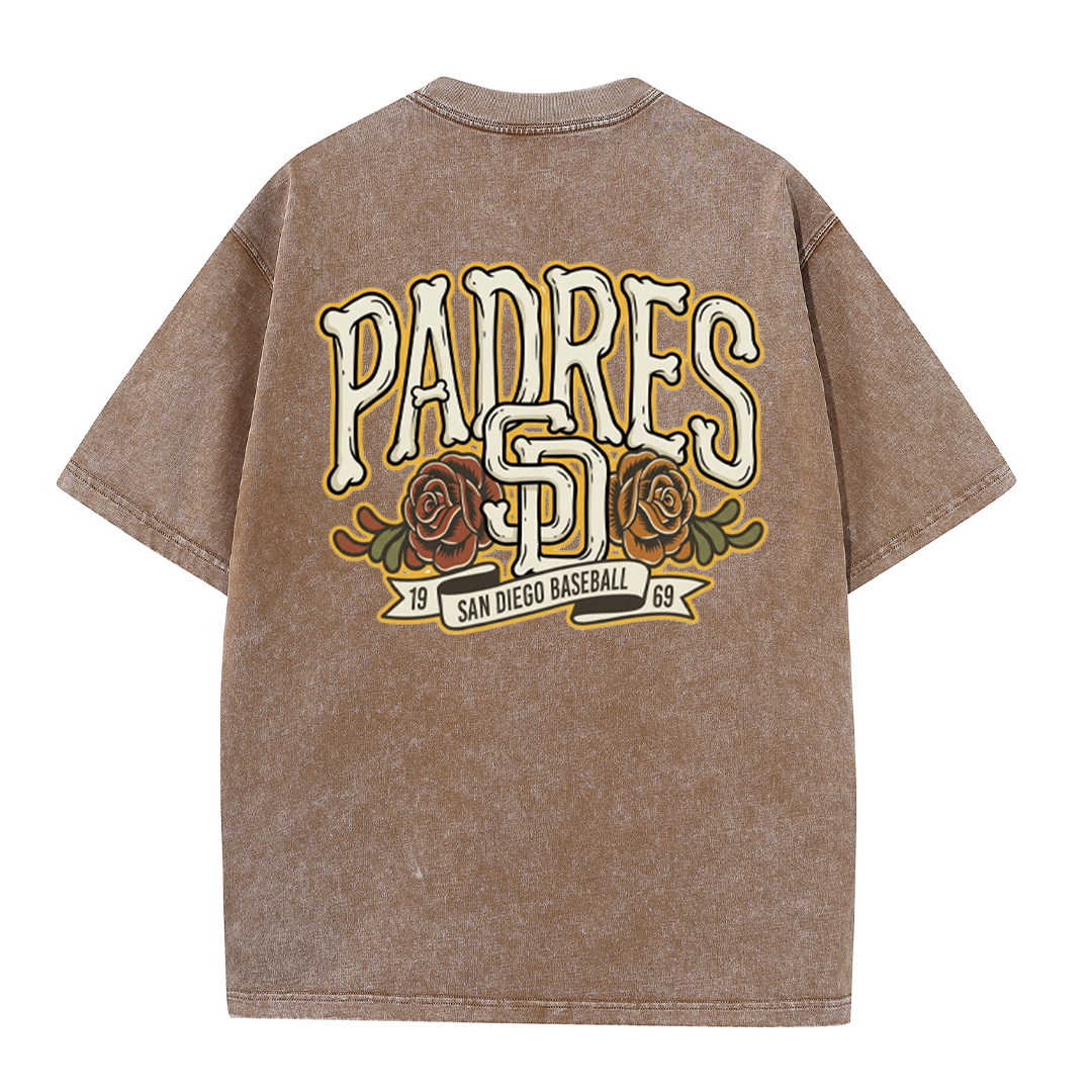 San Diego Vintage Crest Baseball Style T Shirt