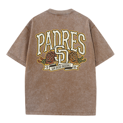 San Diego Vintage Crest Baseball Style T Shirt