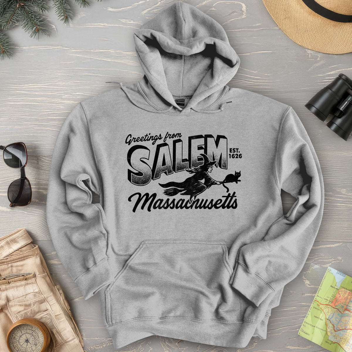 Greetings from Salem Massachusetts Hoodie