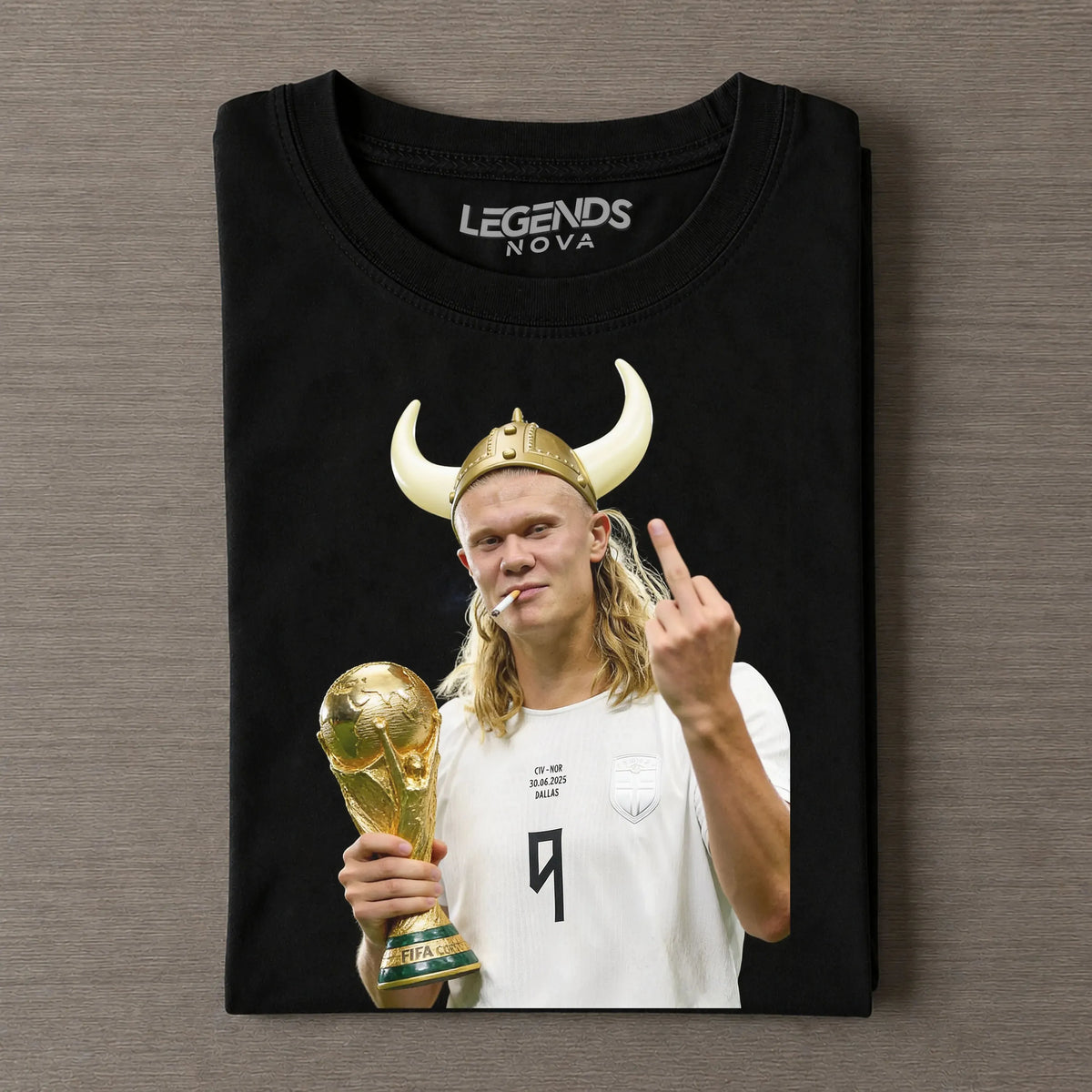 EH Viking Horn Helmet World Cup Champion Graphic Tee