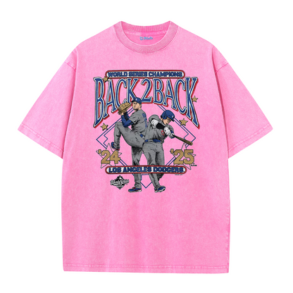 Dynasty Champions Retro Graphic Tee – Vintage Washed Heavy Cotton T-Shirt