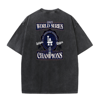LA Championship Edition Double Print Graphic T-Shirt