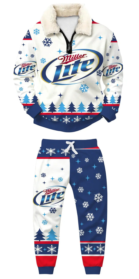 Frosted Brew Ugly Quarter Zip Sweatshirt & Sweatpant Set