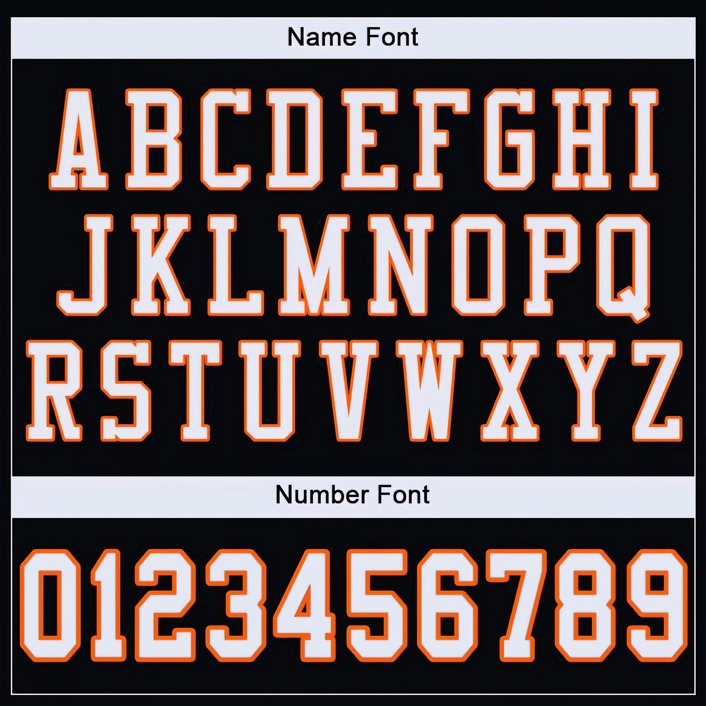 Black White-Orange Authentic Custom Football Jersey