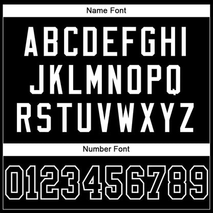 Black Black-White Authentic Custom Football Jersey