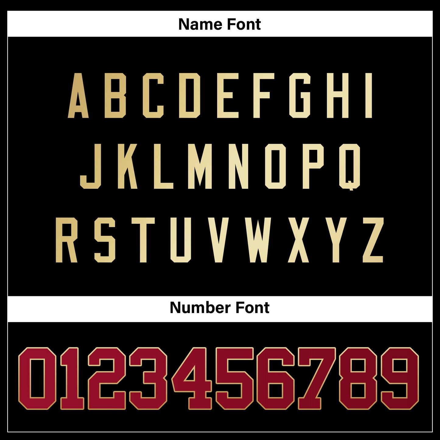 Black Red-Gold Authentic Custom Football Jersey