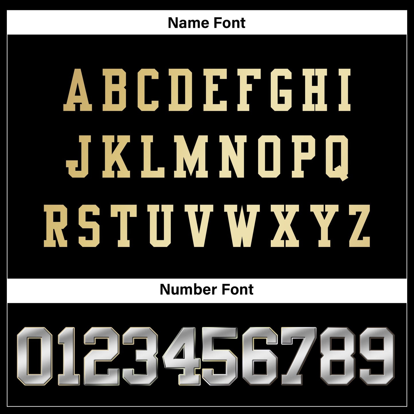 Black Silver-Gold Authentic Custom Football Jersey