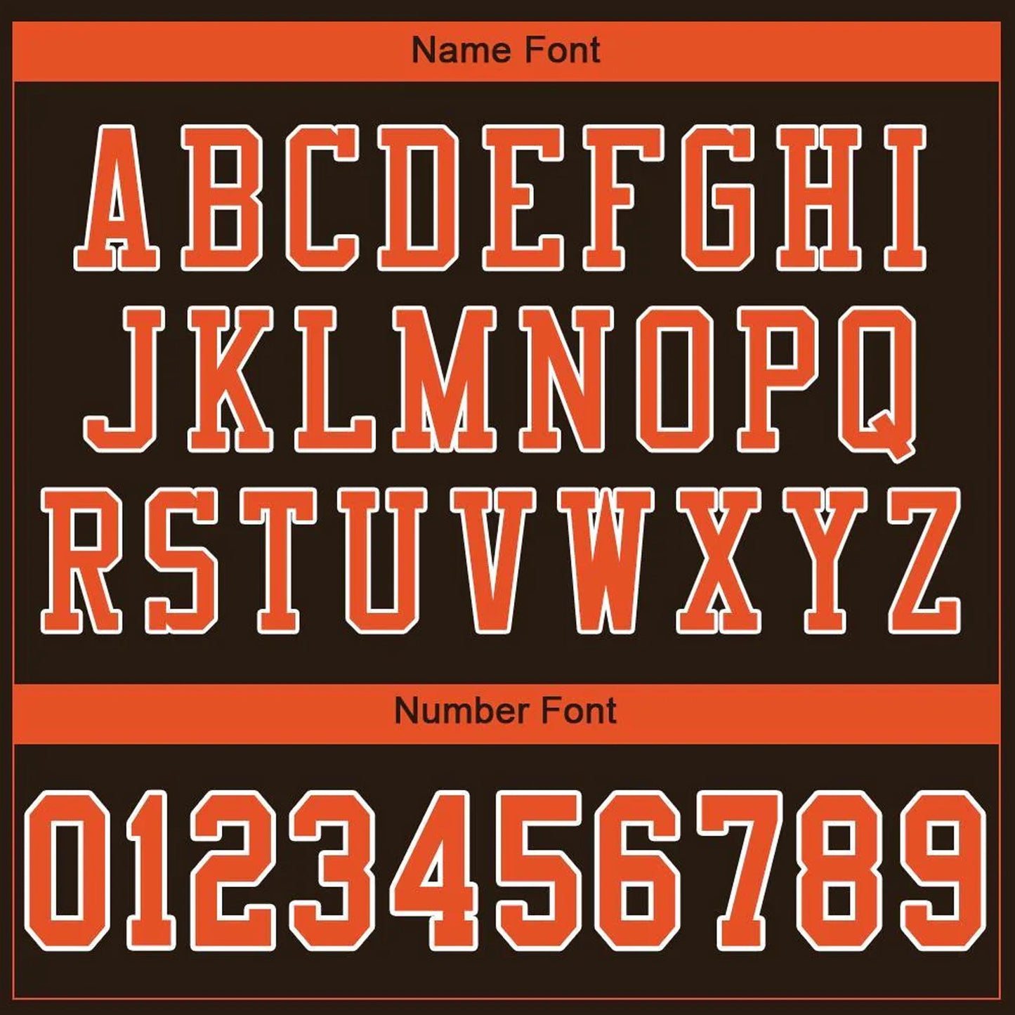 Brown Orange-White Authentic-Custom Football Jersey