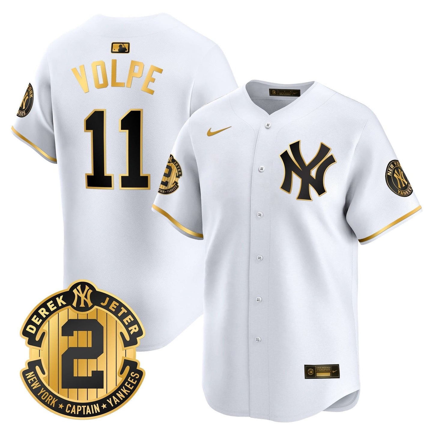 NYY 2026 Baseball Jersey – Legacy Patch Edition – All Stitched