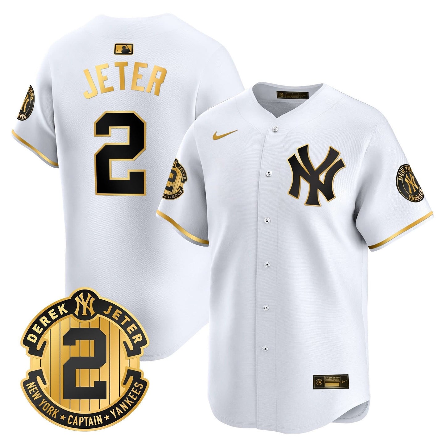 NYY 2026 Baseball Jersey – Legacy Patch Edition – All Stitched
