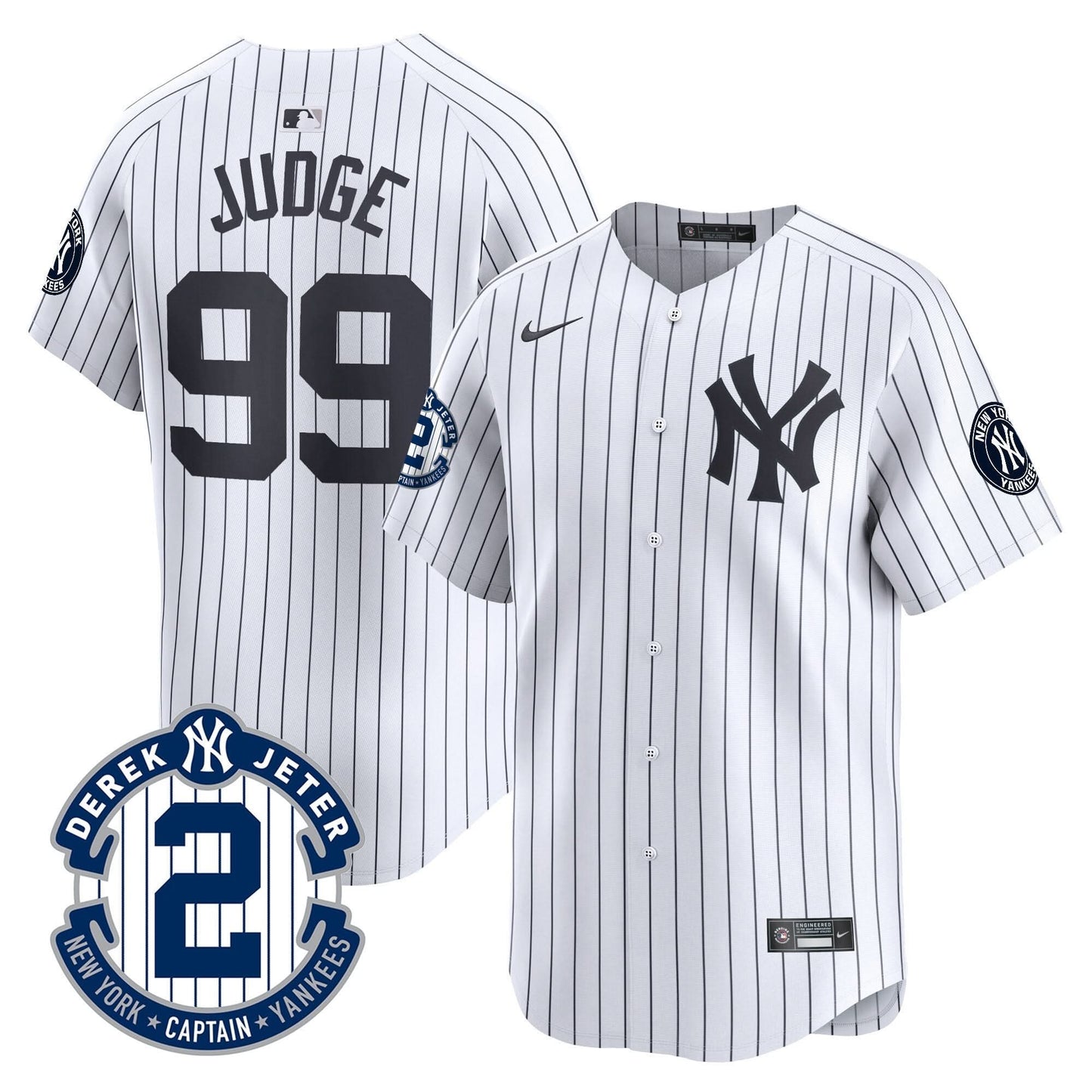 NYY 2026 Baseball Jersey – Legacy Patch Edition – All Stitched