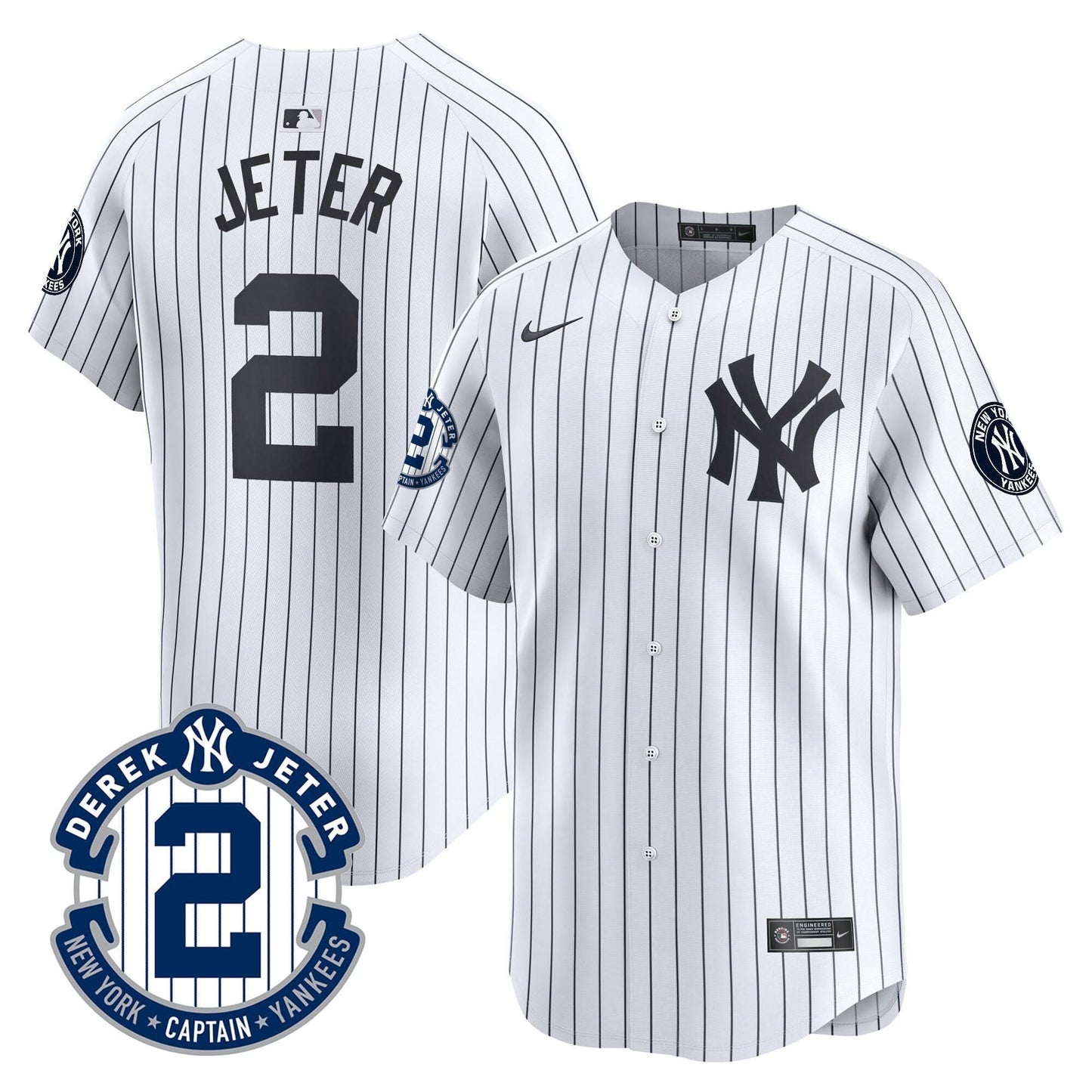 NYY 2026 Baseball Jersey – Legacy Patch Edition – All Stitched