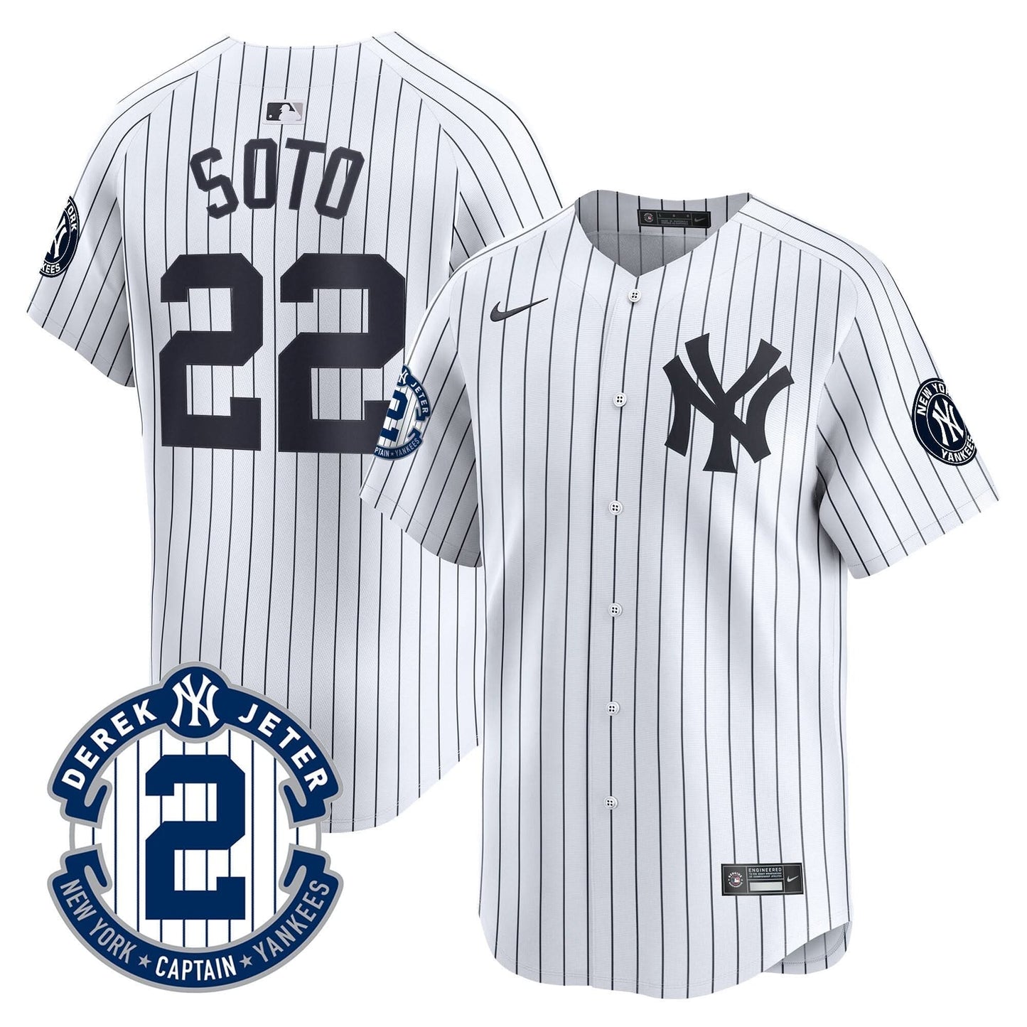NYY 2026 Baseball Jersey – Legacy Patch Edition – All Stitched