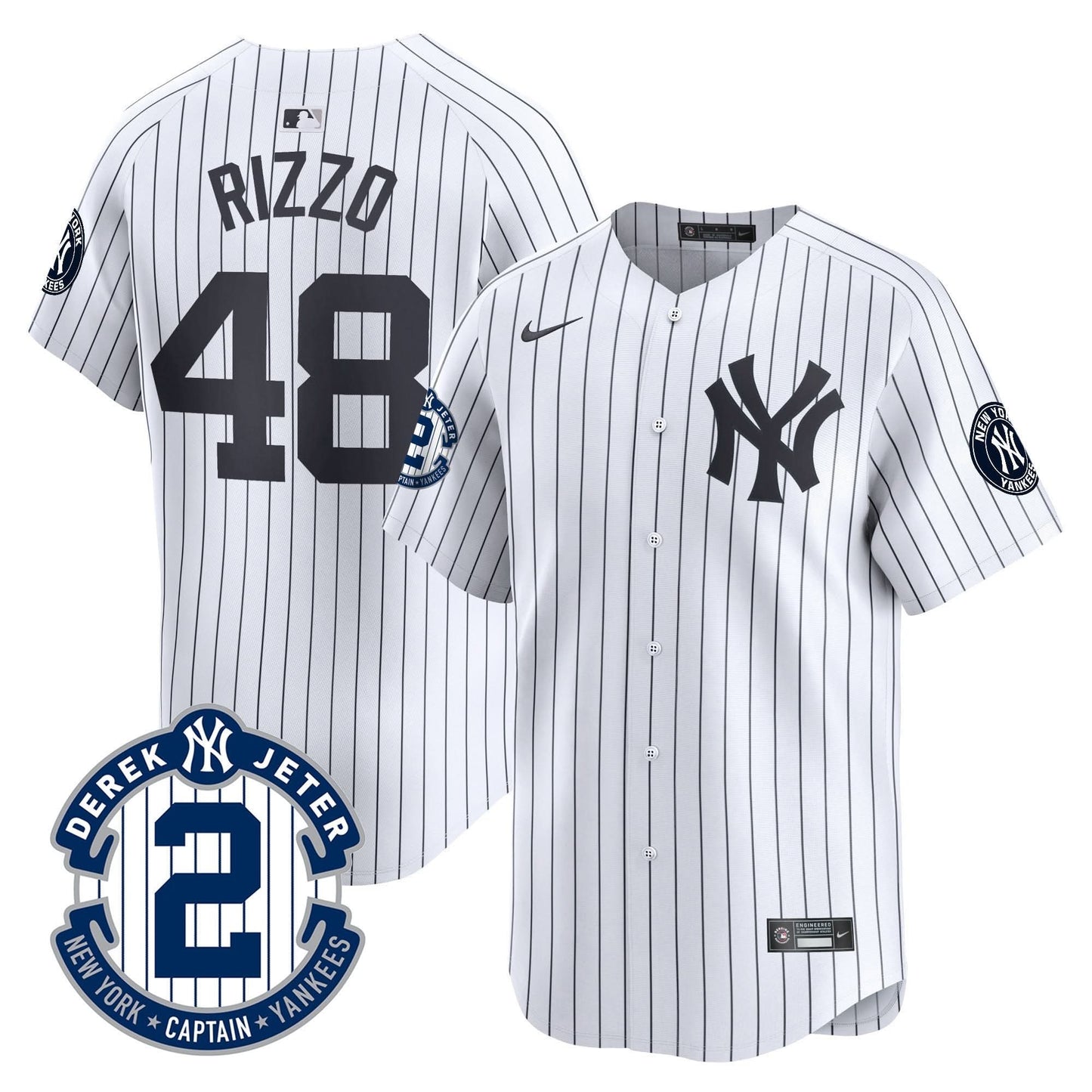 NYY 2026 Baseball Jersey – Legacy Patch Edition – All Stitched