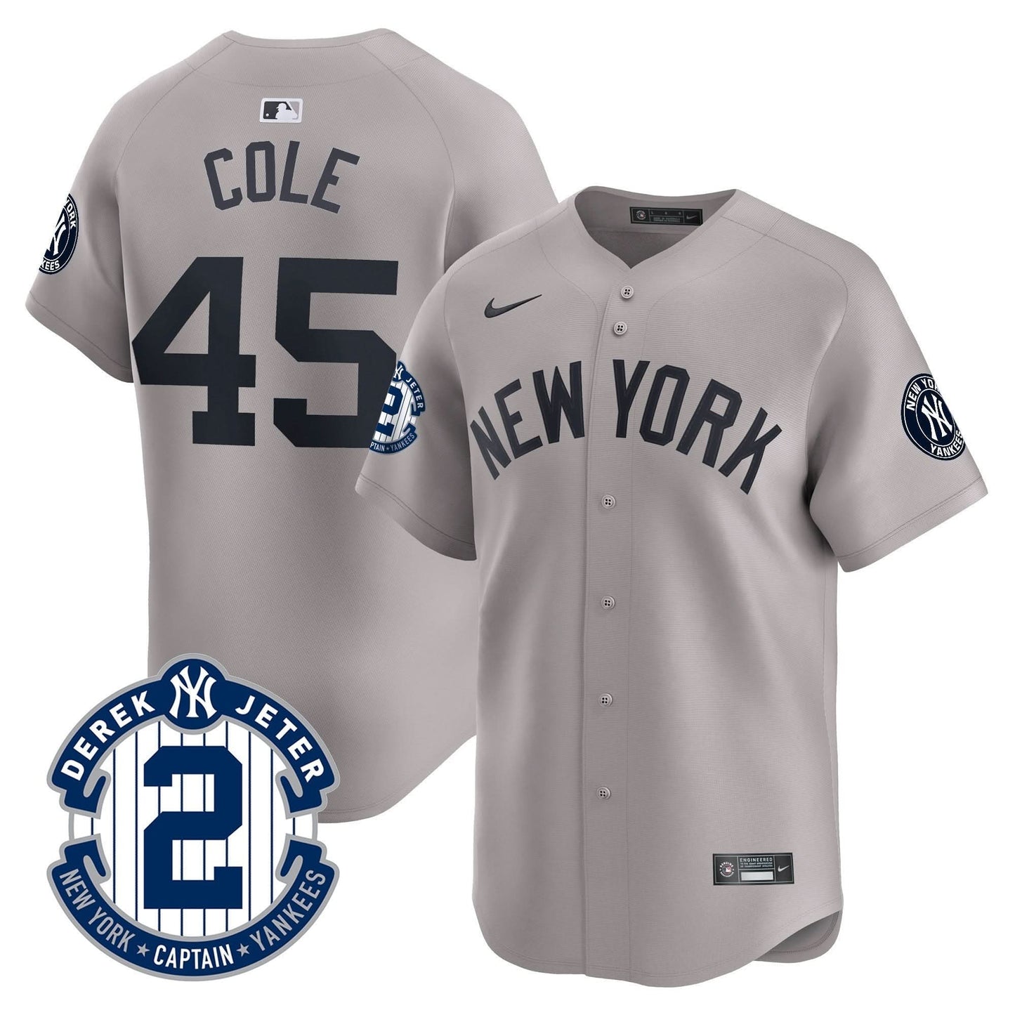 NYY 2026 Baseball Jersey – Legacy Patch Edition – All Stitched