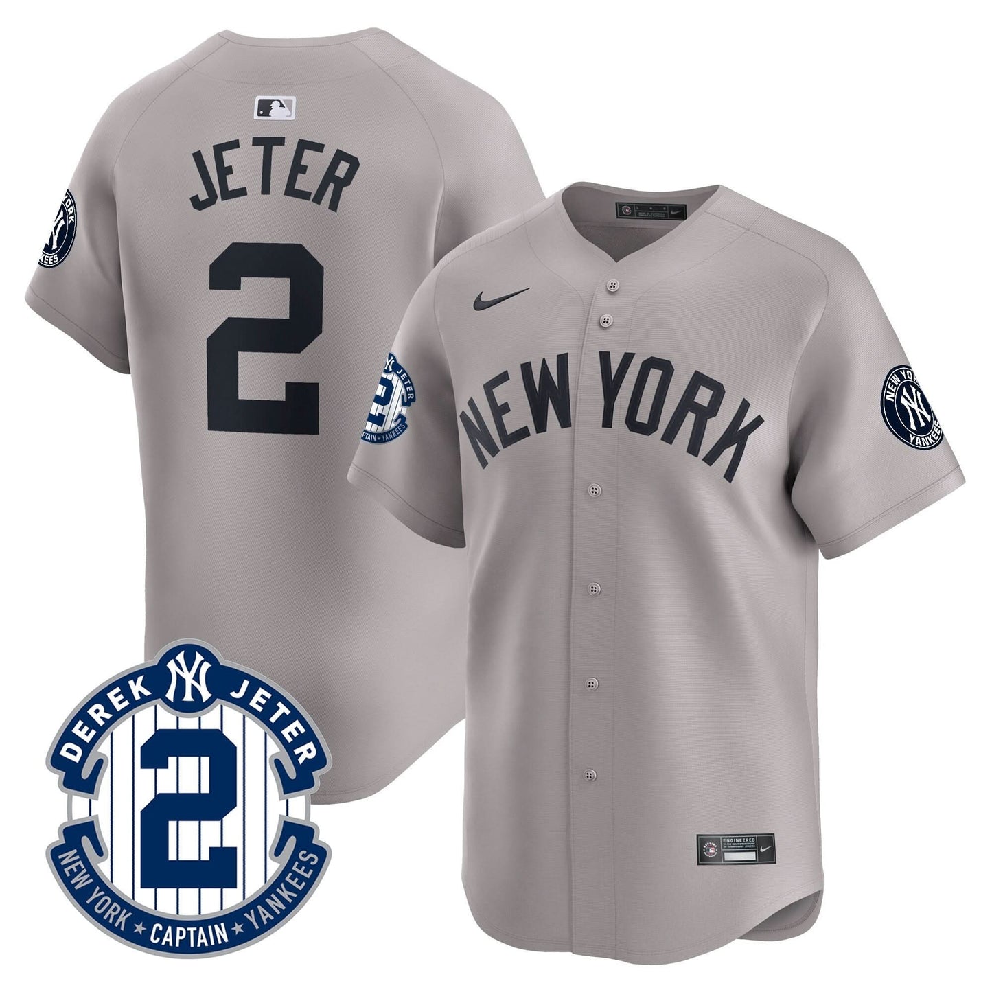 NYY 2026 Baseball Jersey – Legacy Patch Edition – All Stitched