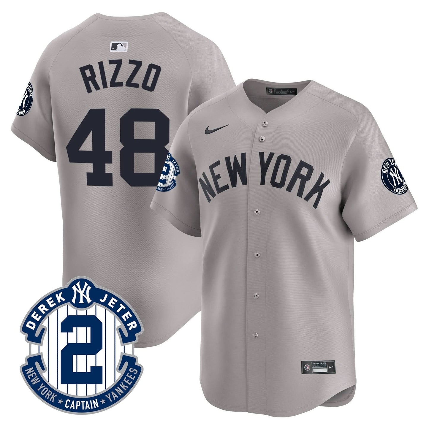 NYY 2026 Baseball Jersey – Legacy Patch Edition – All Stitched