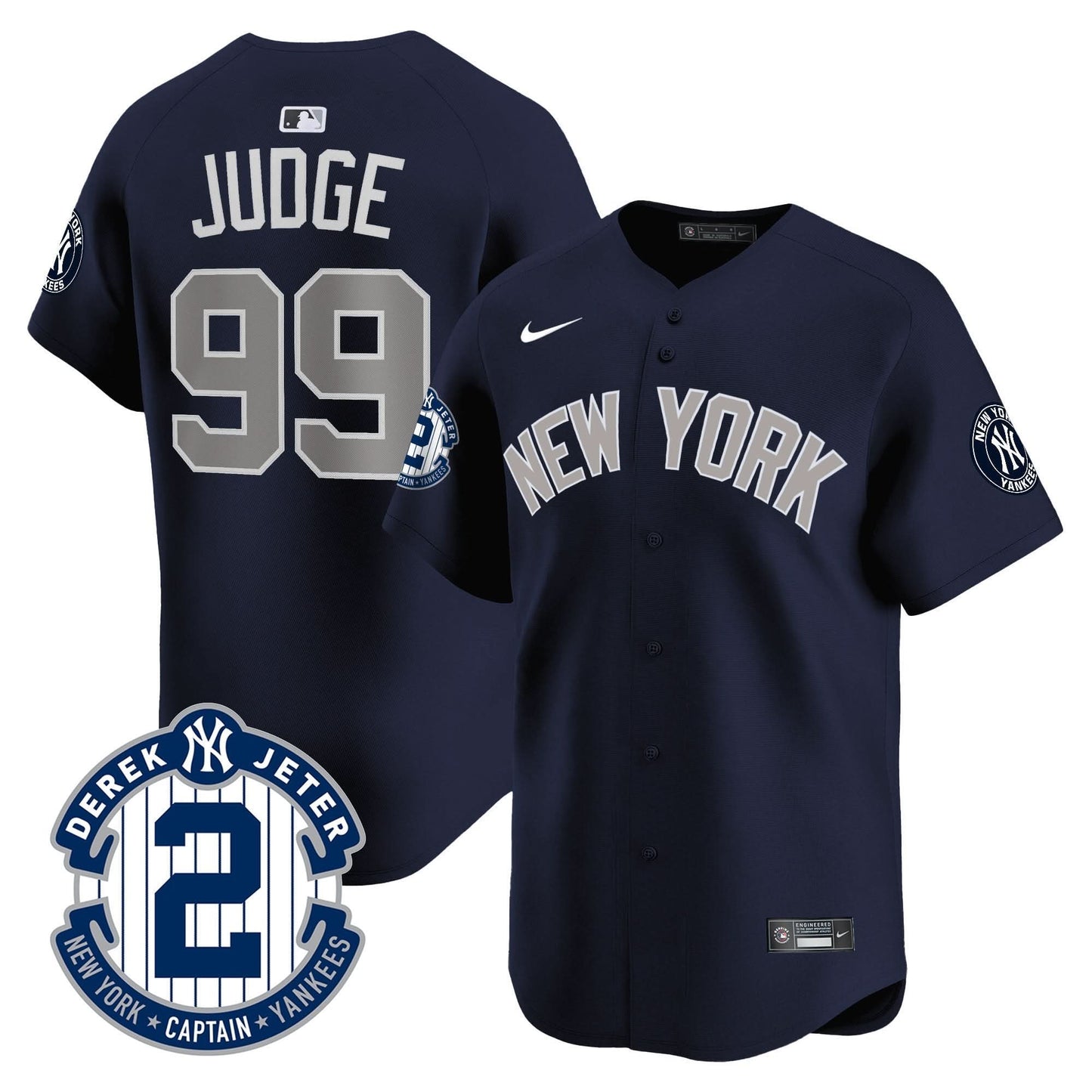 NYY 2026 Baseball Jersey – Legacy Patch Edition – All Stitched