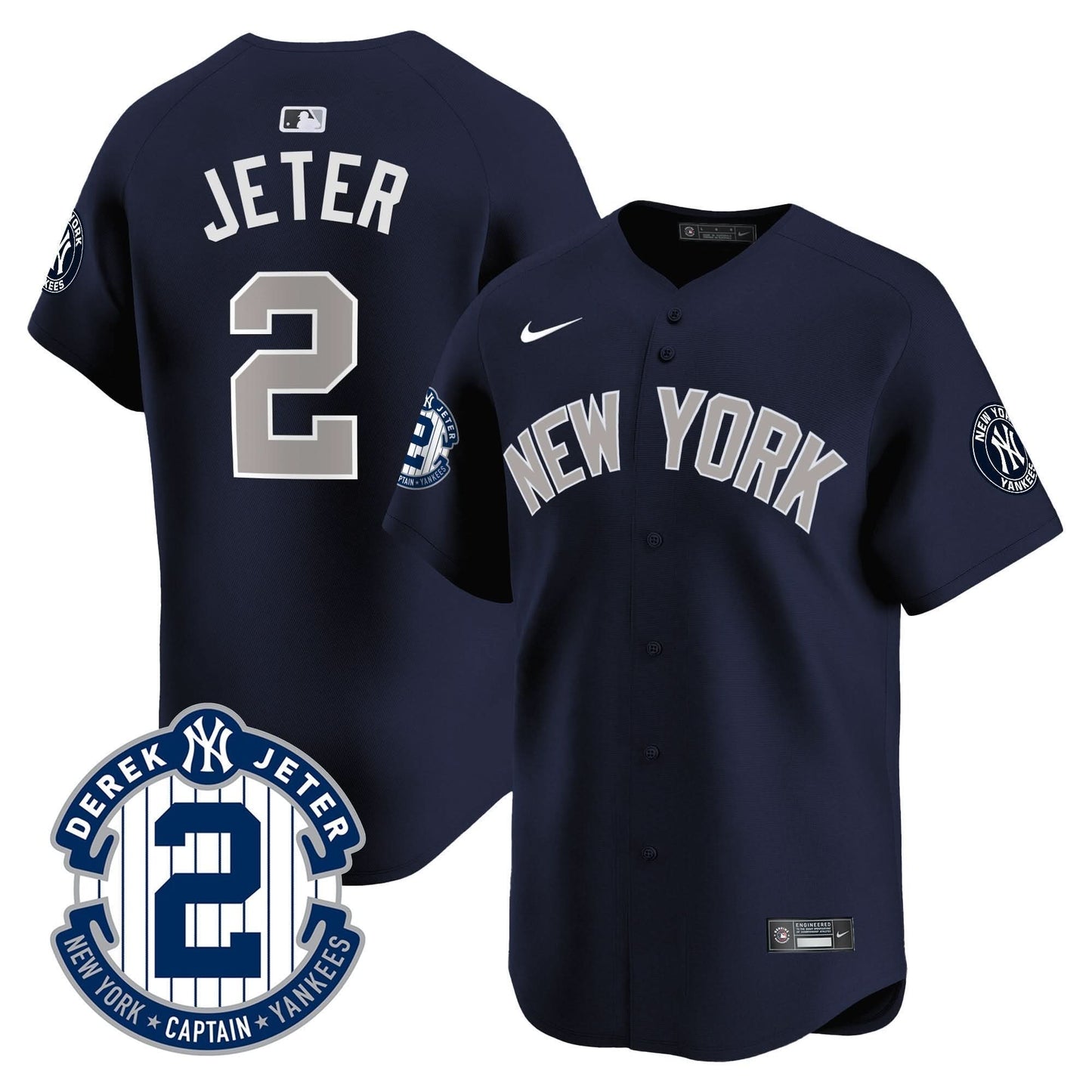 NYY 2026 Baseball Jersey – Legacy Patch Edition – All Stitched