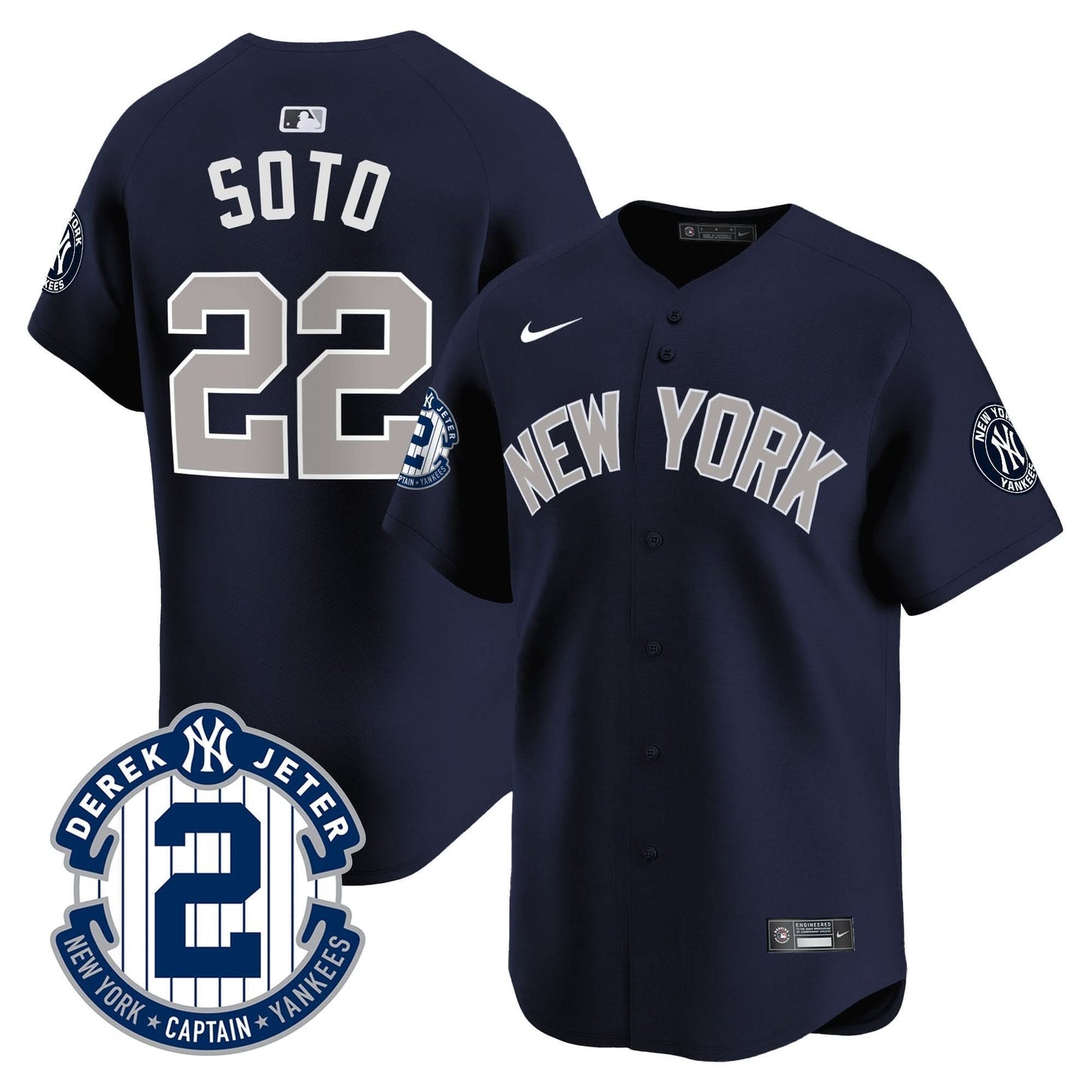 NYY 2026 Baseball Jersey – Legacy Patch Edition – All Stitched