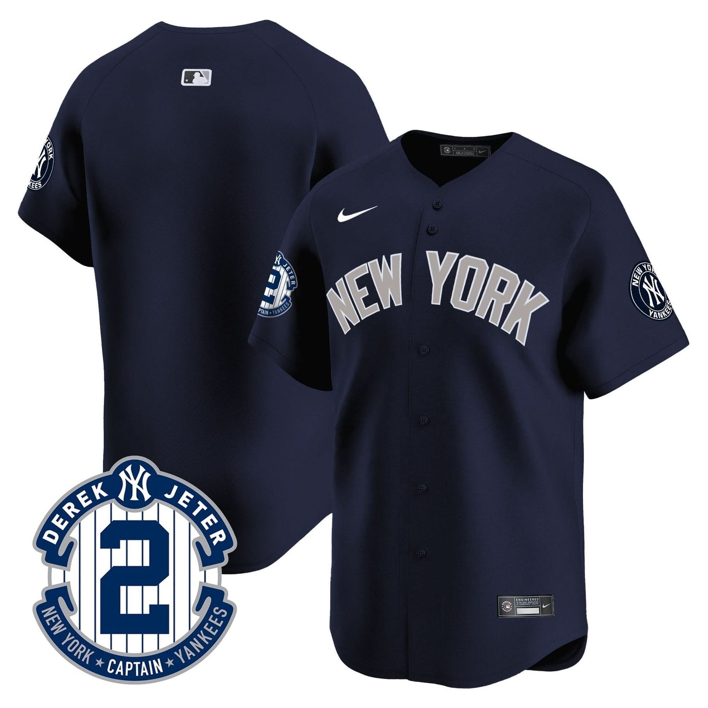 NYY 2026 Baseball Jersey – Legacy Patch Edition – All Stitched