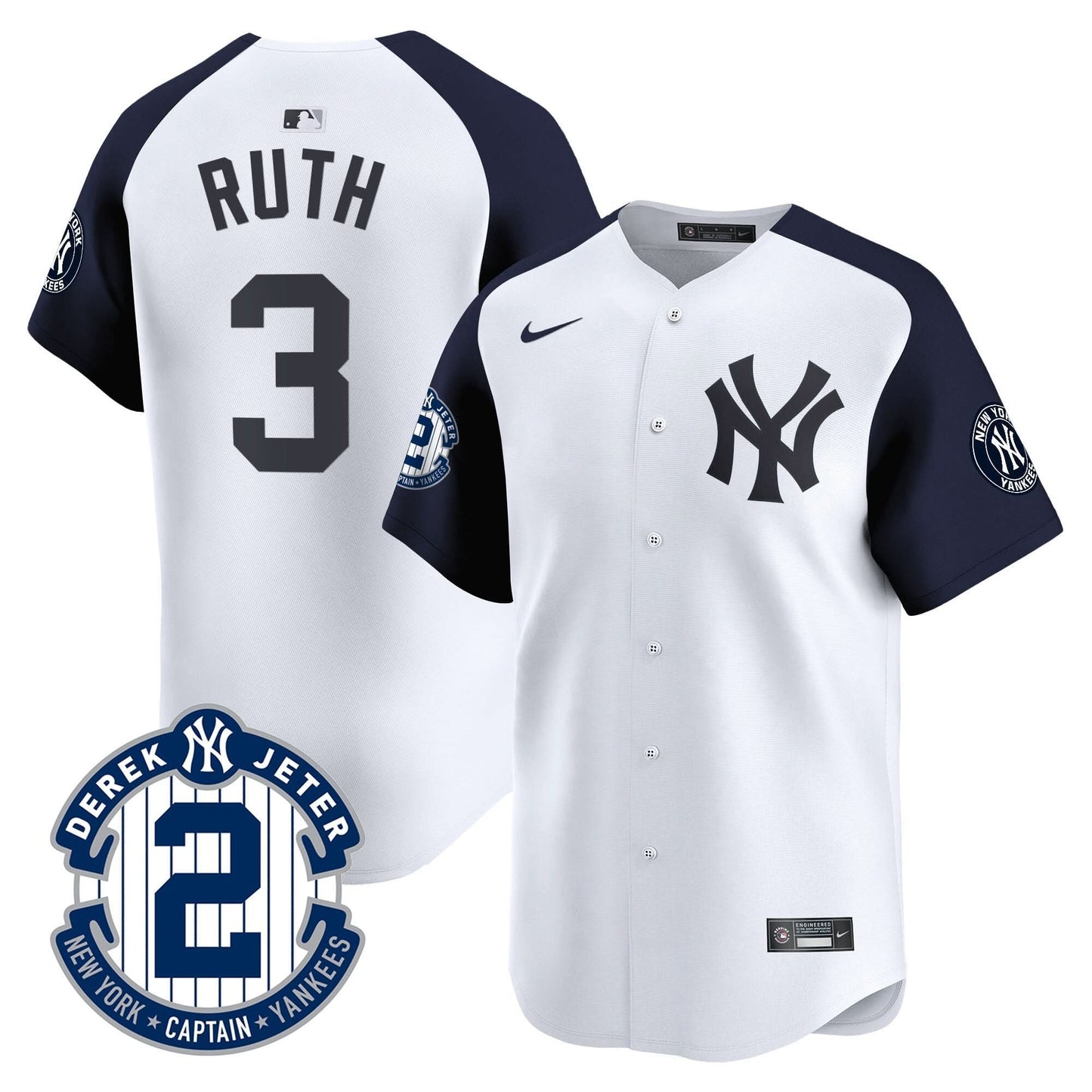 NYY 2026 Baseball Jersey – Legacy Patch Edition – All Stitched