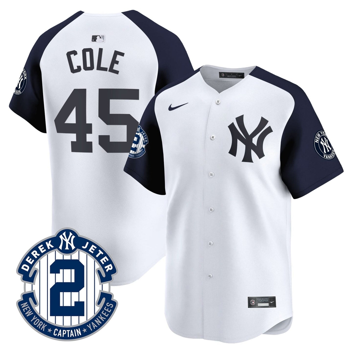 NYY 2026 Baseball Jersey – Legacy Patch Edition – All Stitched