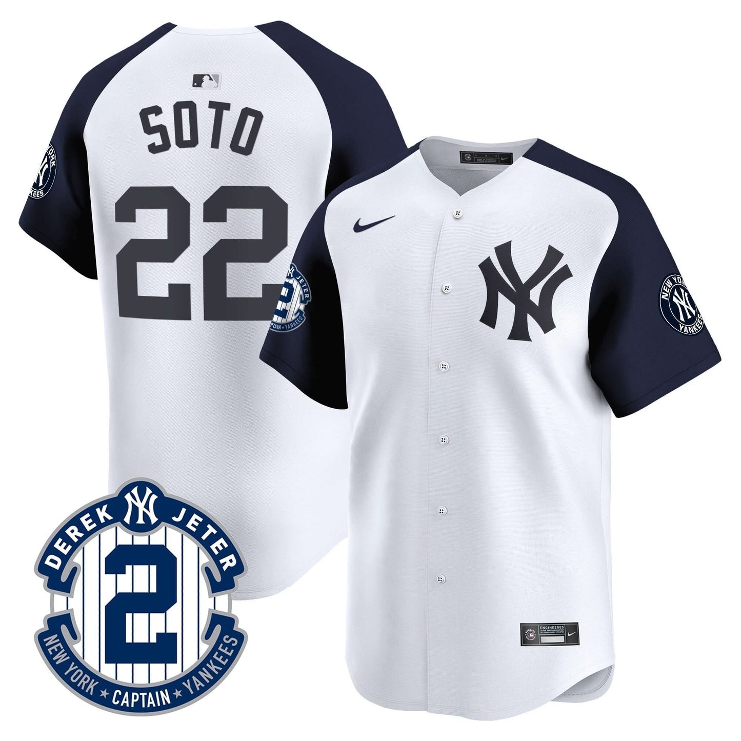 NYY 2026 Baseball Jersey – Legacy Patch Edition – All Stitched