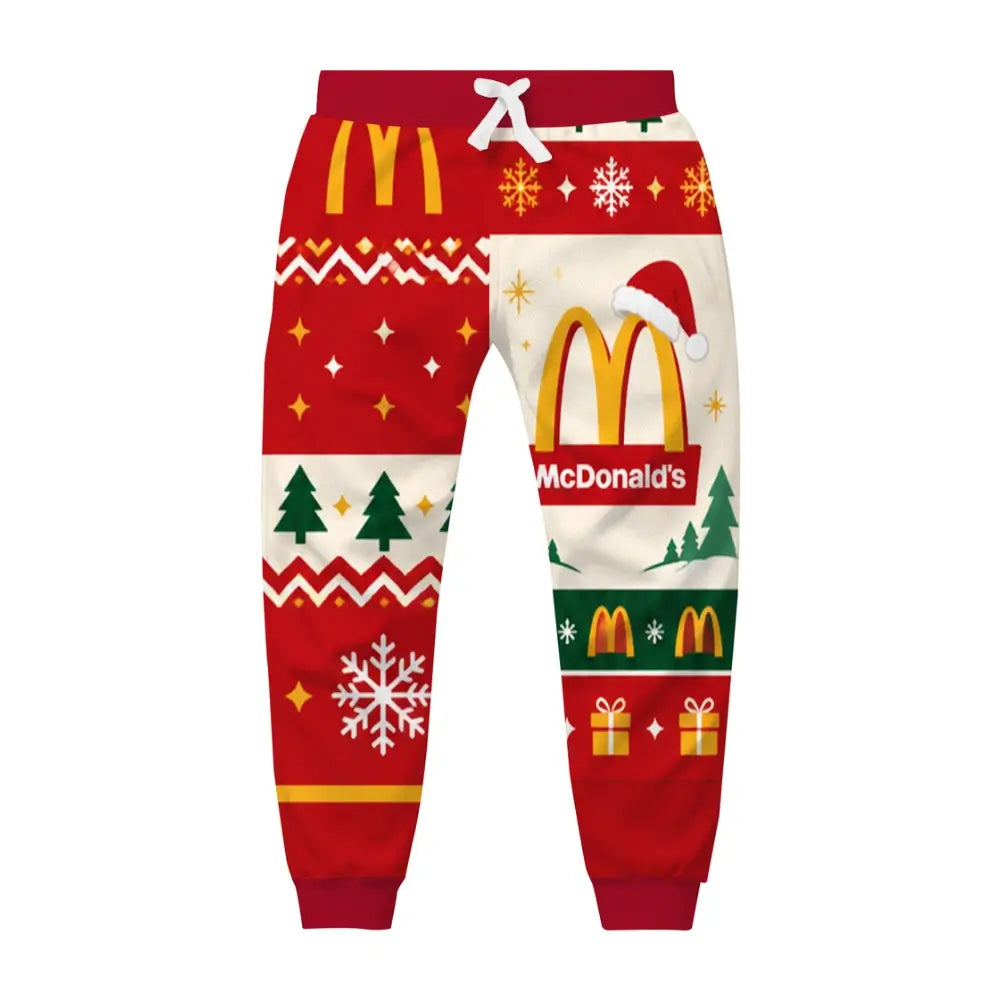 Holiday Burger Ugly Quarter Zip Sweatshirt & Sweatpant Set
